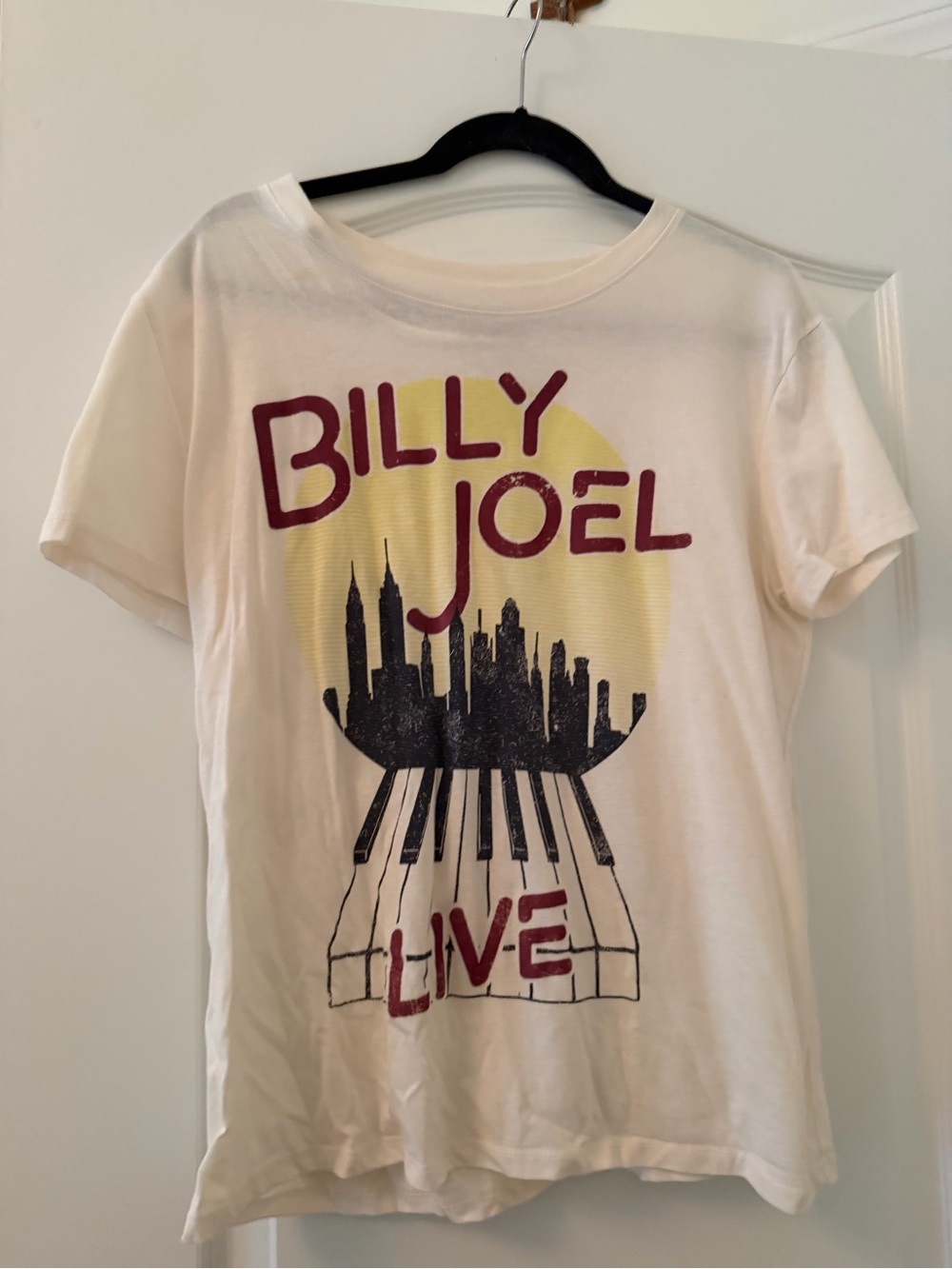 ' White Live Graphic Tee Billy Joel